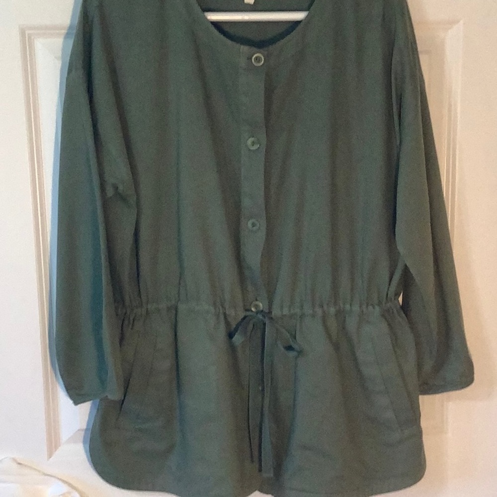 Tunic Jacket/Blouse w/ Tie Waist
